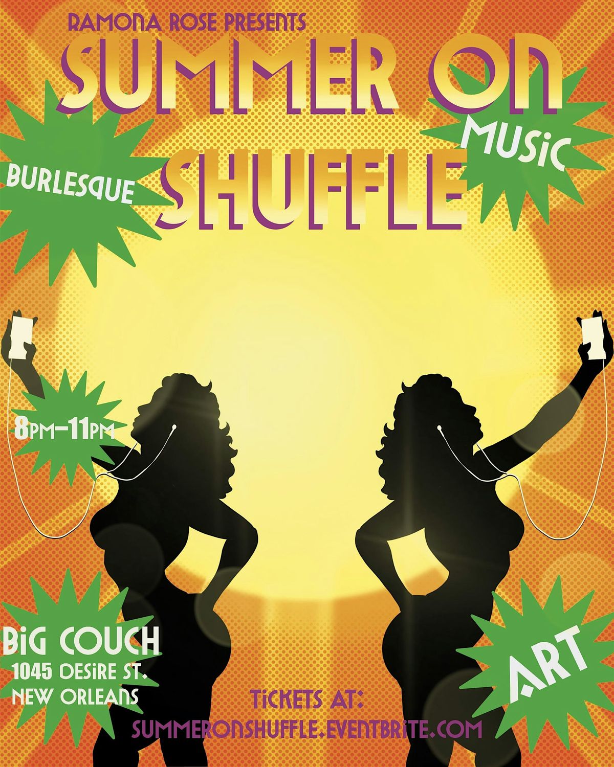 Summer On Shuffle: Music! Art! Burlesque !