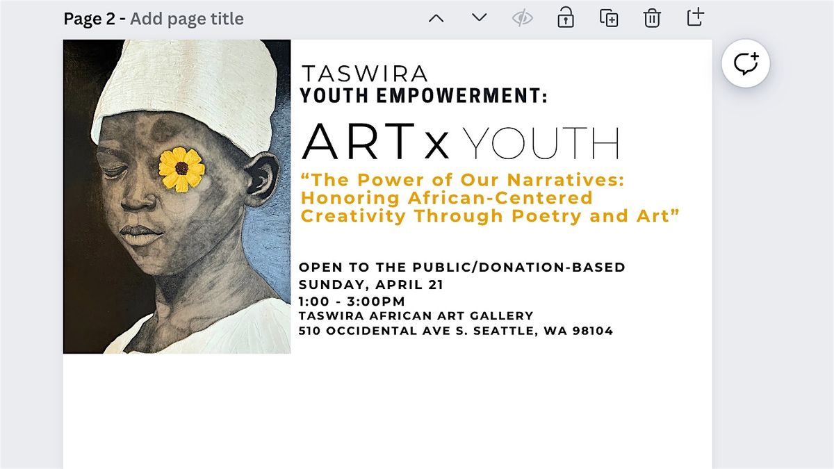 ART x YOUTH: "The Power of Our Narratives" Youth Creative Workshop
