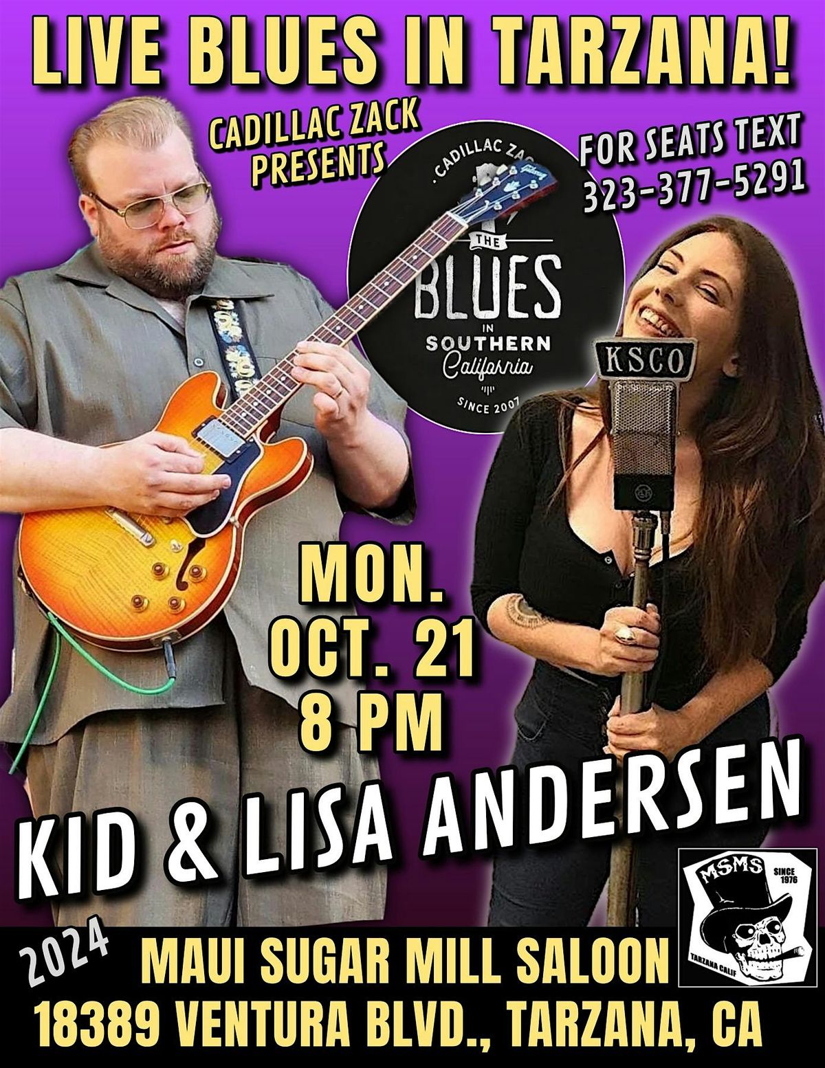 KID ANDERSEN & LISA ANDERSEN - Blues & Soul Greats - in Tarzana!