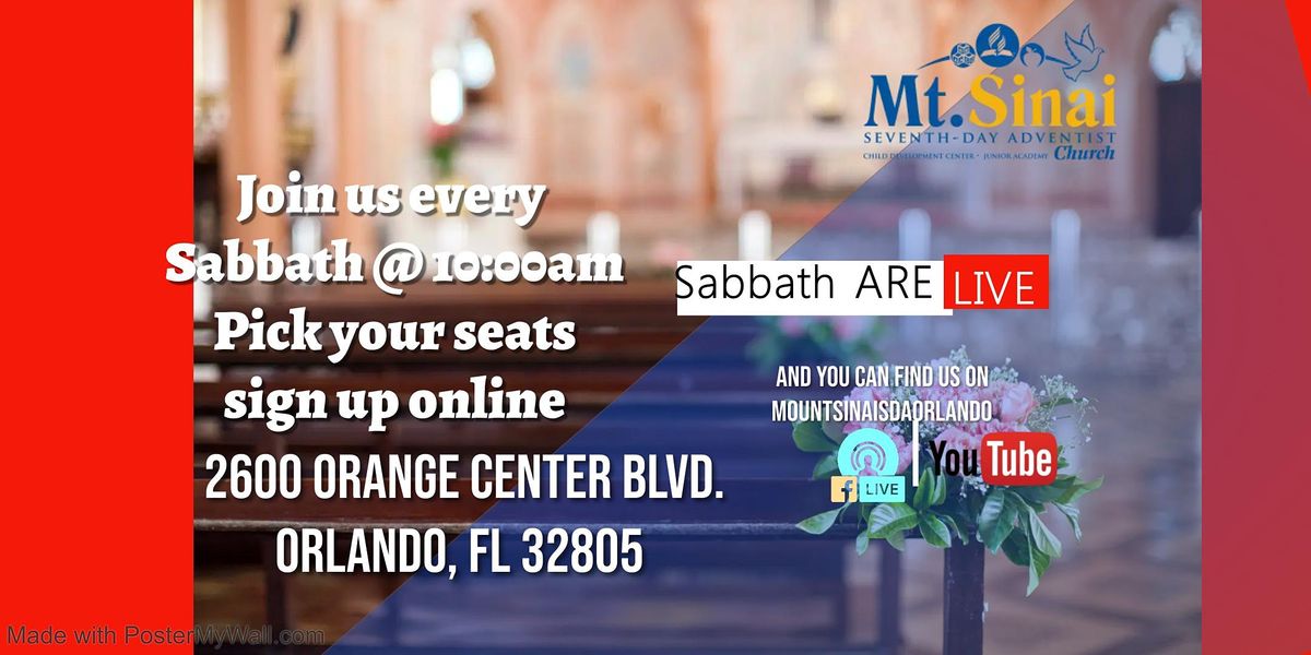 Mount Sinai SDA Orlando Weekly Church Service