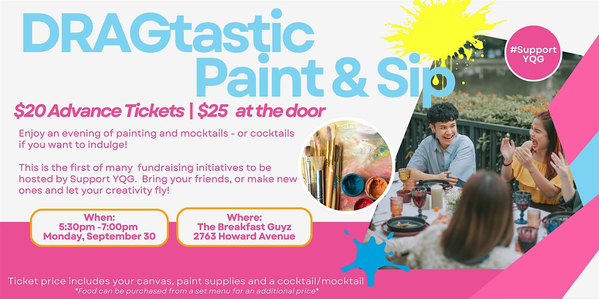 DRAGtastic Paint & Sip