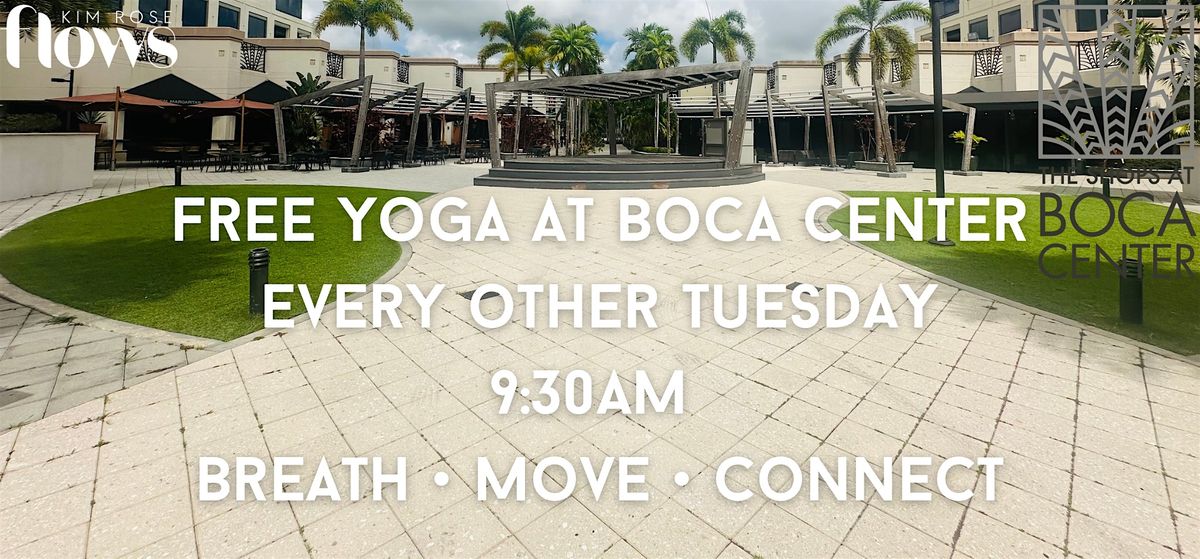 Free Community Yoga at Boca Center