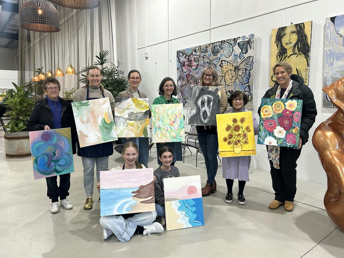 Brush & Bubbles Painting Class DECEMBER