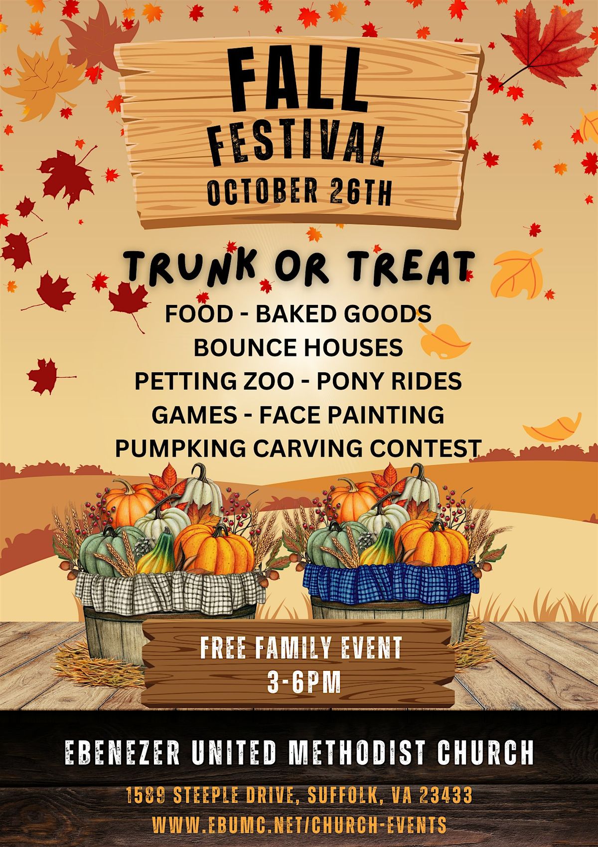 Fall Festival at Ebenezer United Methodist Church