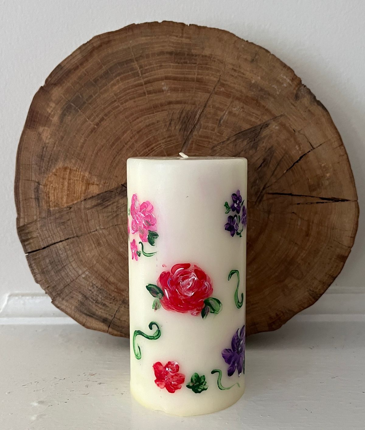 Paint and Sip Pillar Candle