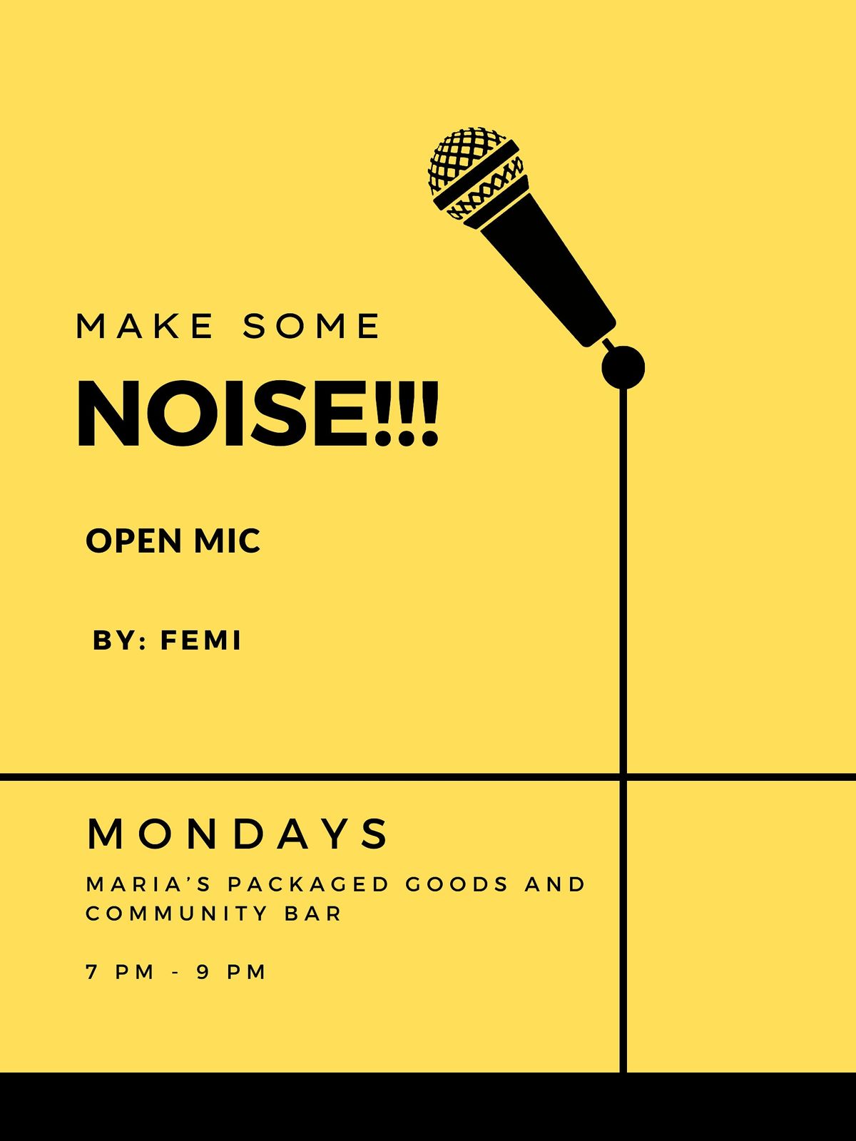 Make Some Noise Open Mic