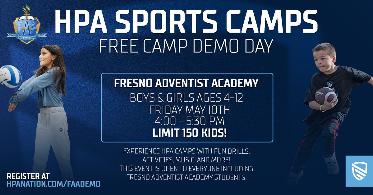 Free Sports Camp Demo at Fresno Adventist Academy