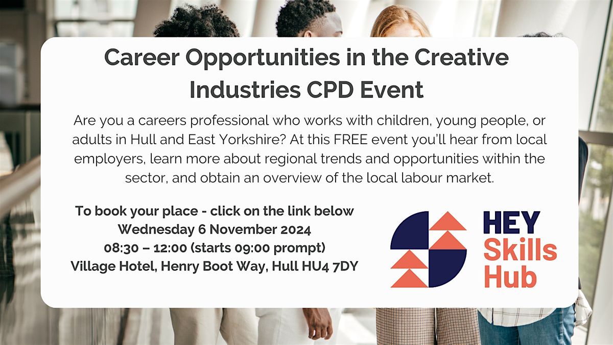 HEY Skills Hub Careers Aspiration Group: Careers in the Creative Industries