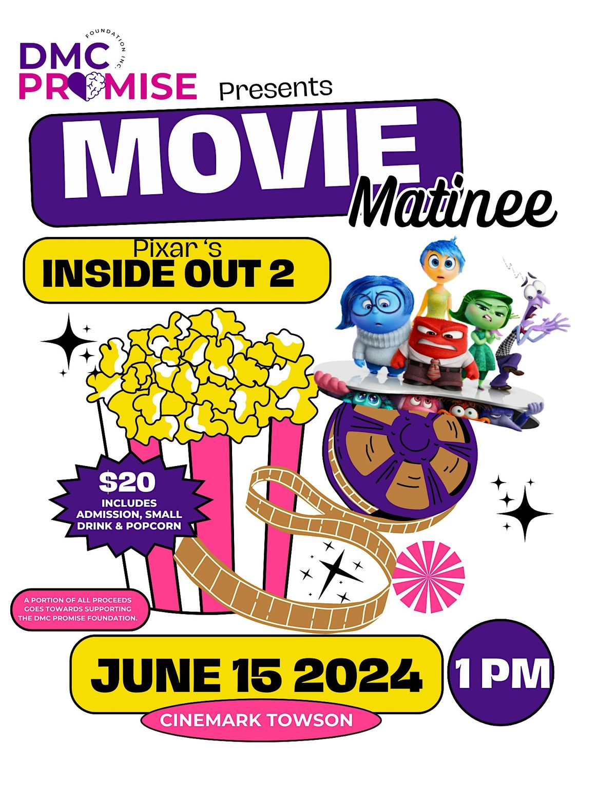 DMC Promise Foundation Movie Matinee:  Inside Out 2