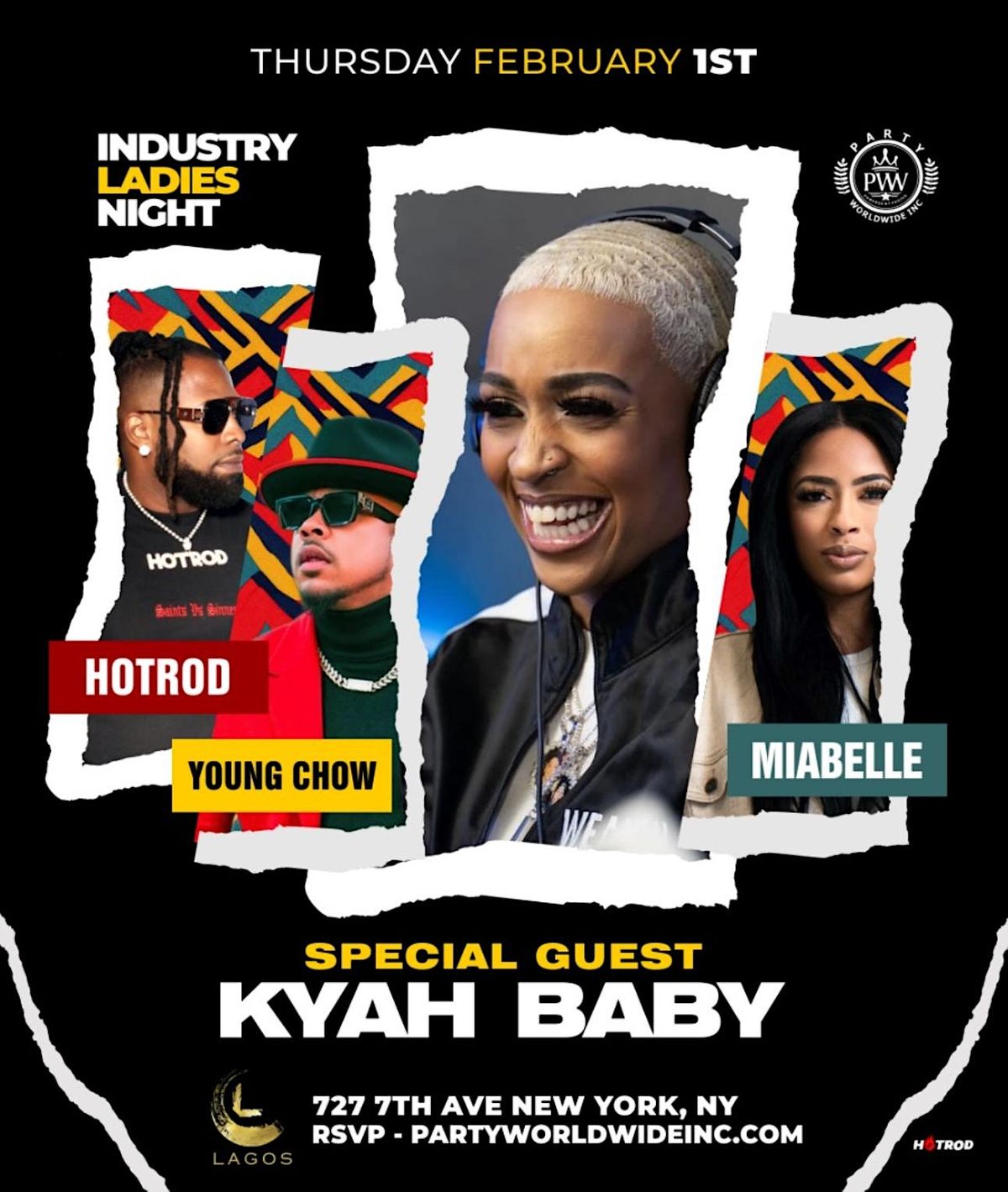 Instustry Night /w Kyah Baby,Hot97 Miabelle, Young Chow, Hotrod @ Lagos ...