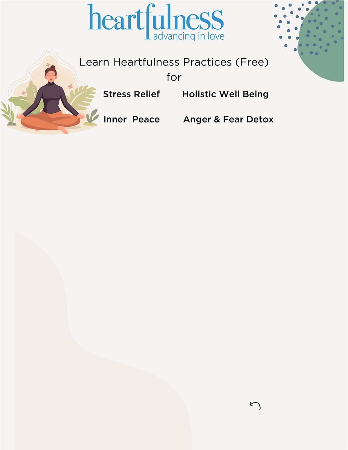 Learn Heartfulness Meditation from Certified Heartfulness Trainers (Free)