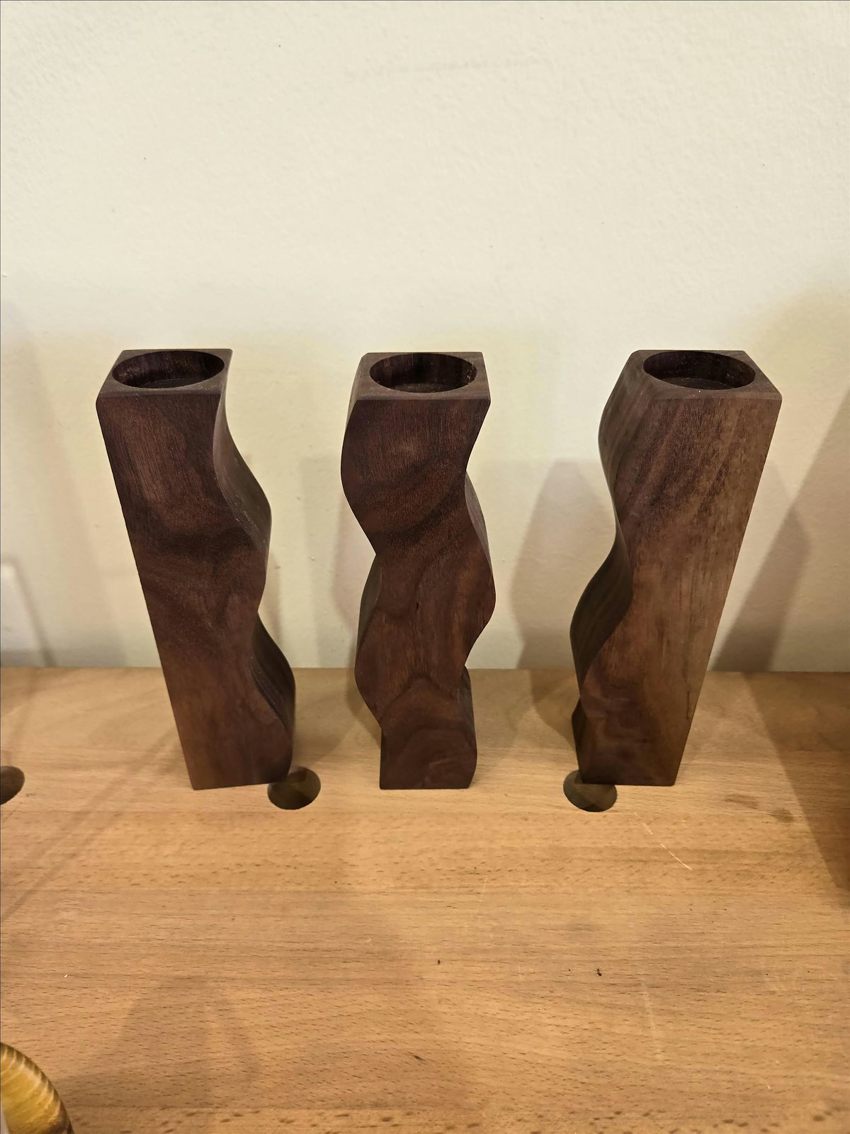 Band Saw Made Candle Holders