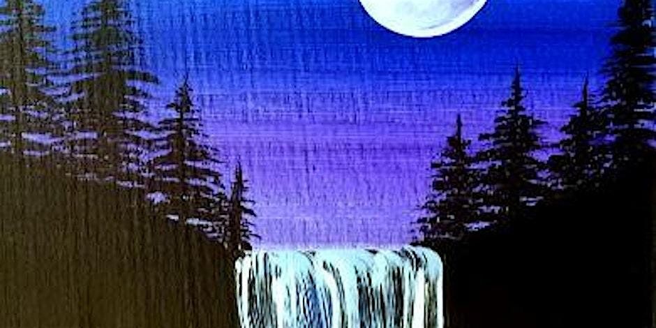 IN-STUDIO CLASS Moonlight Waterfall Tues. March 5th 6:30pm $35,.