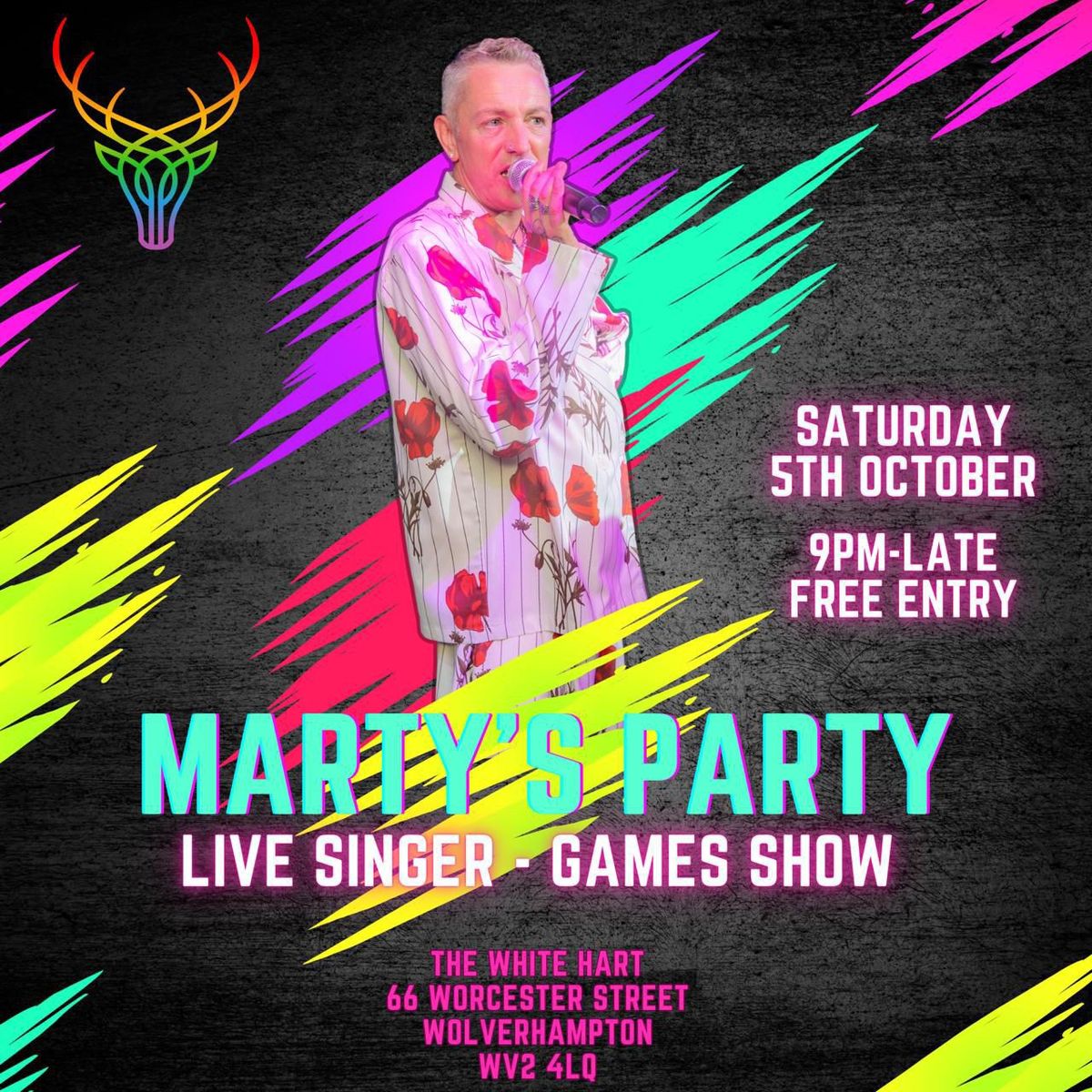 Marty\u2019s Party - Saturday 5th October