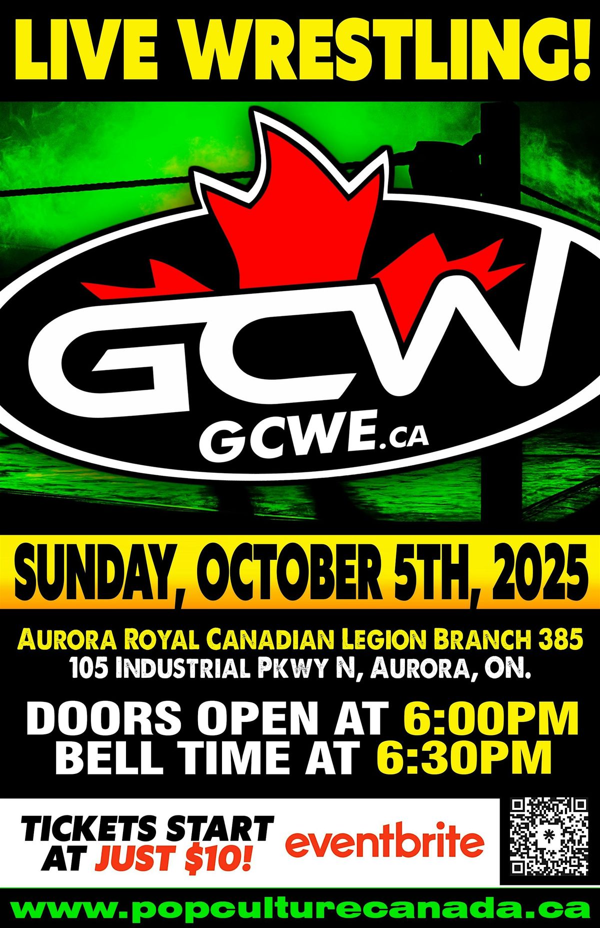 GCW : AURORA : OCTOBER 5TH 2025  : LIVE WRESTLING