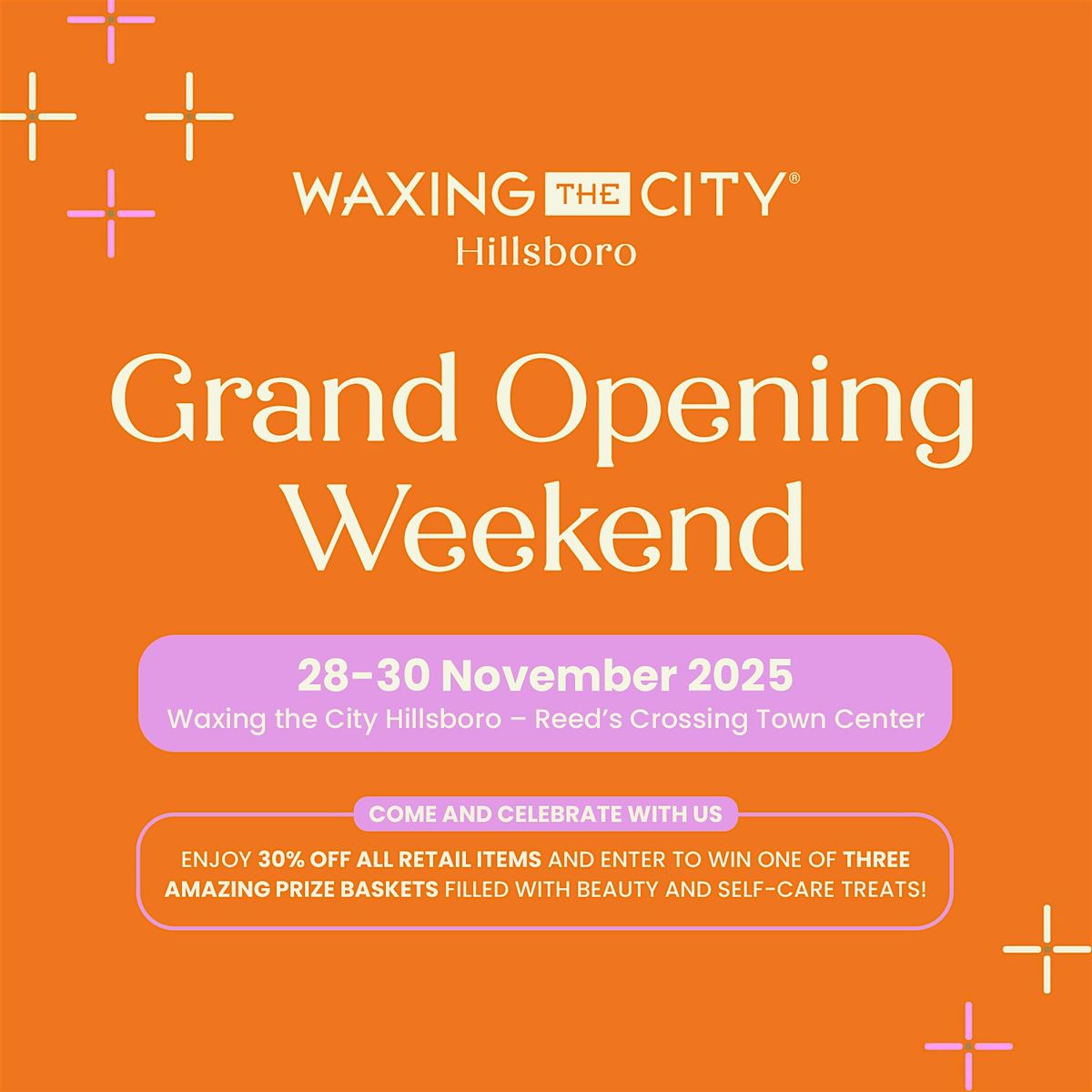 Waxing the City Hillsboro Grand Opening Weekend