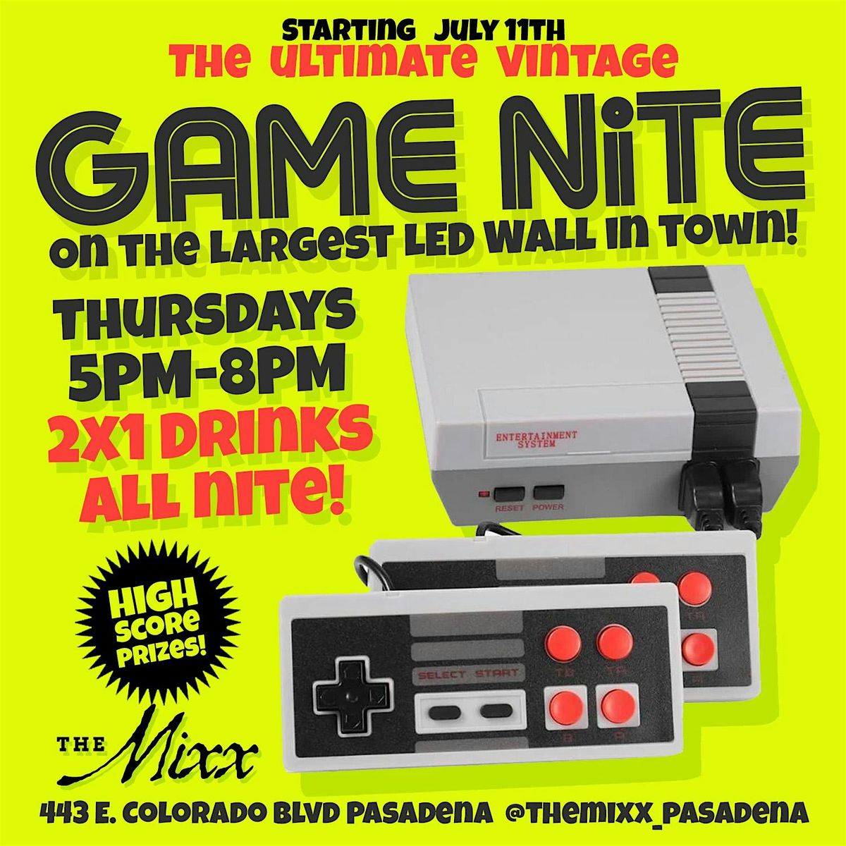 THE ULTIMATE VINTAGE GAME NITE & Happy Hours