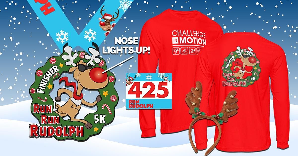 Running Billings 5k Christmas 2022 2021 Run Run Rudolph Virtual 5K Run Walk - Billings, Billings, 1 December  To 1 January