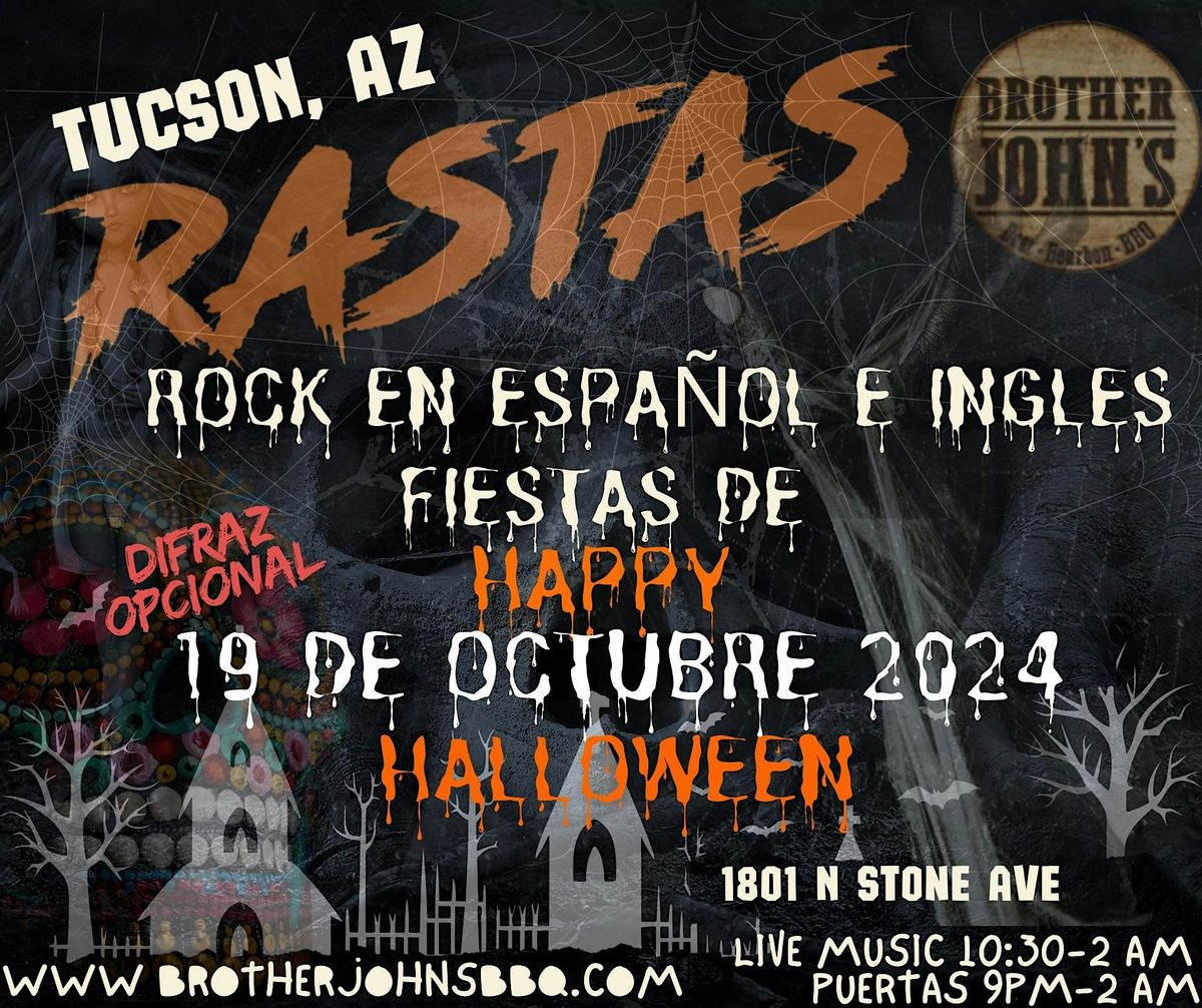 RASTAS - EXITOS DEL ROCK EN ESPA\u00d1OL - FIESTA DE "HAPPY HALLOWEEN"