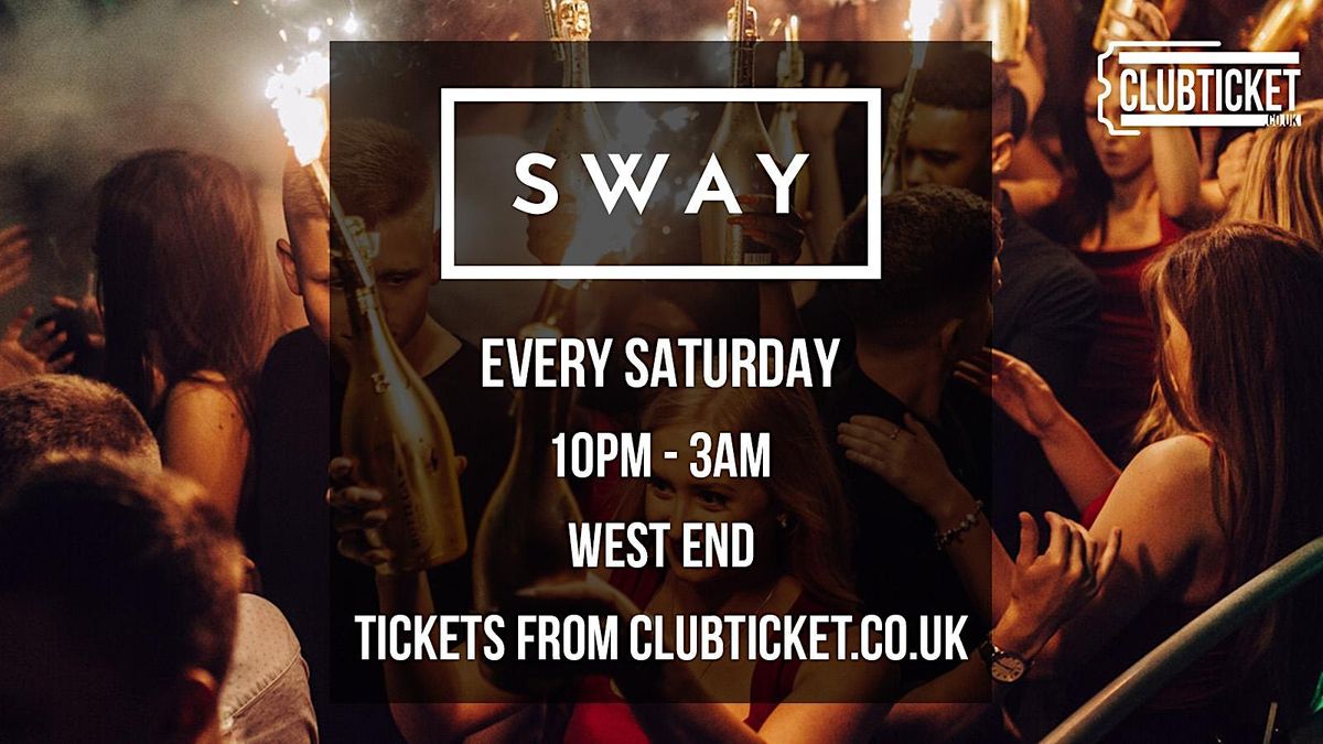 Sway  Bar every Saturday