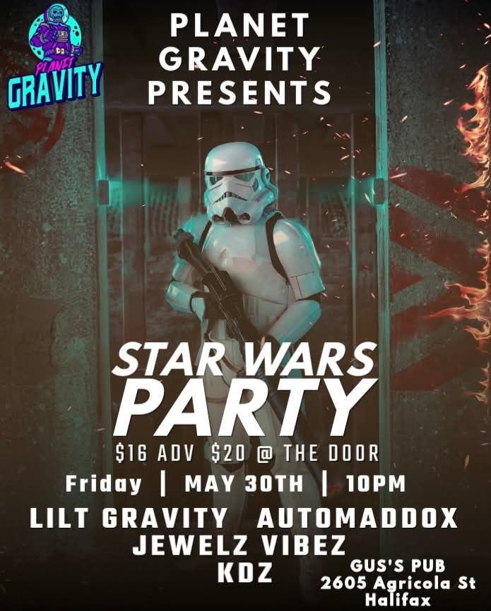 PLANET GRAVITY PRESENTS - STAR WARS THEME PARTY