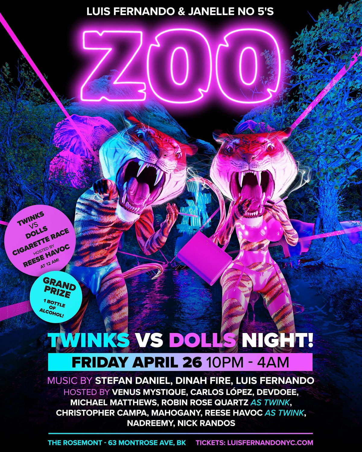 THE ZOO: TWINKS VS DOLLS NIGHT!