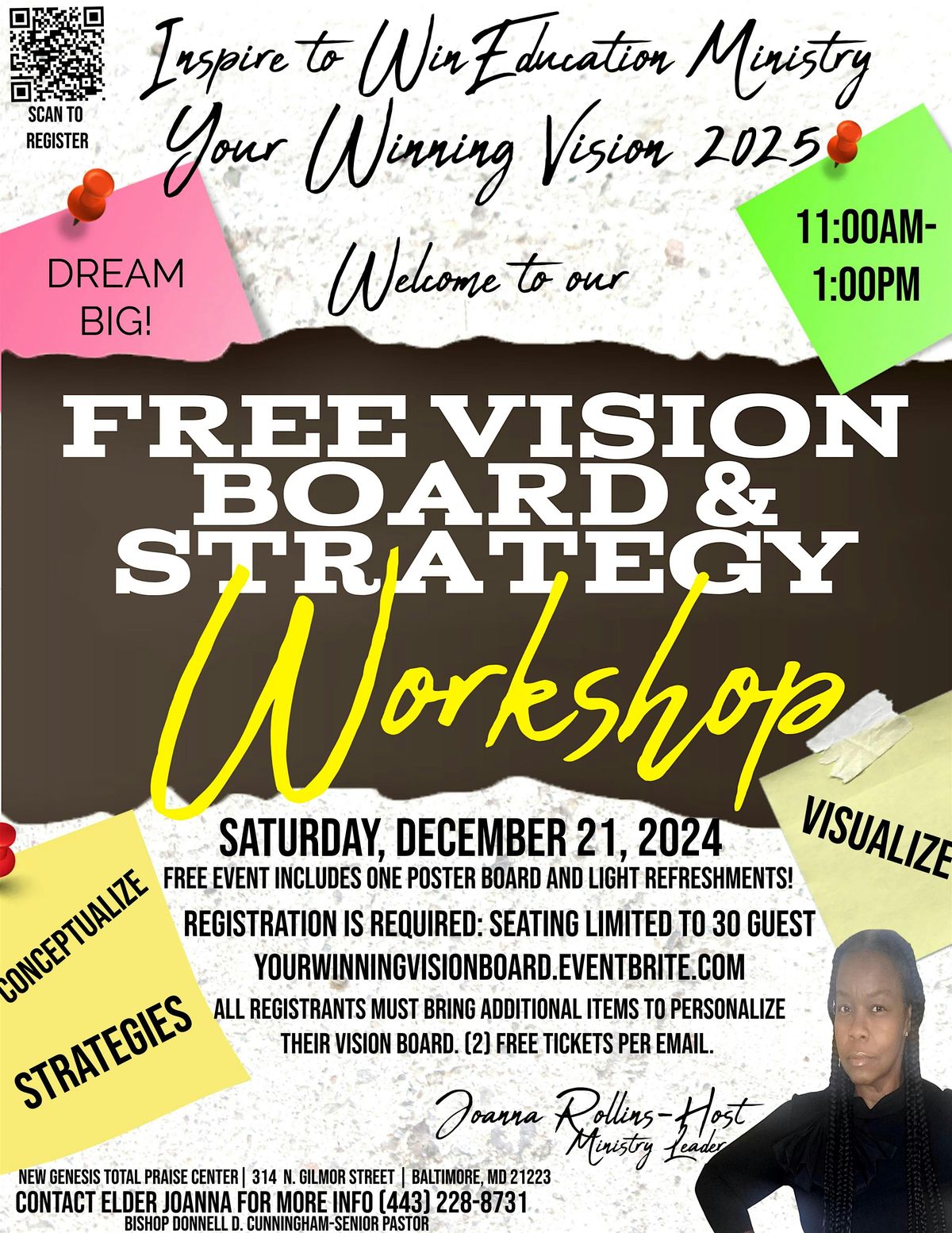 Your Winning Vision 2025, FREE Vision & Strategy Board Workshop!