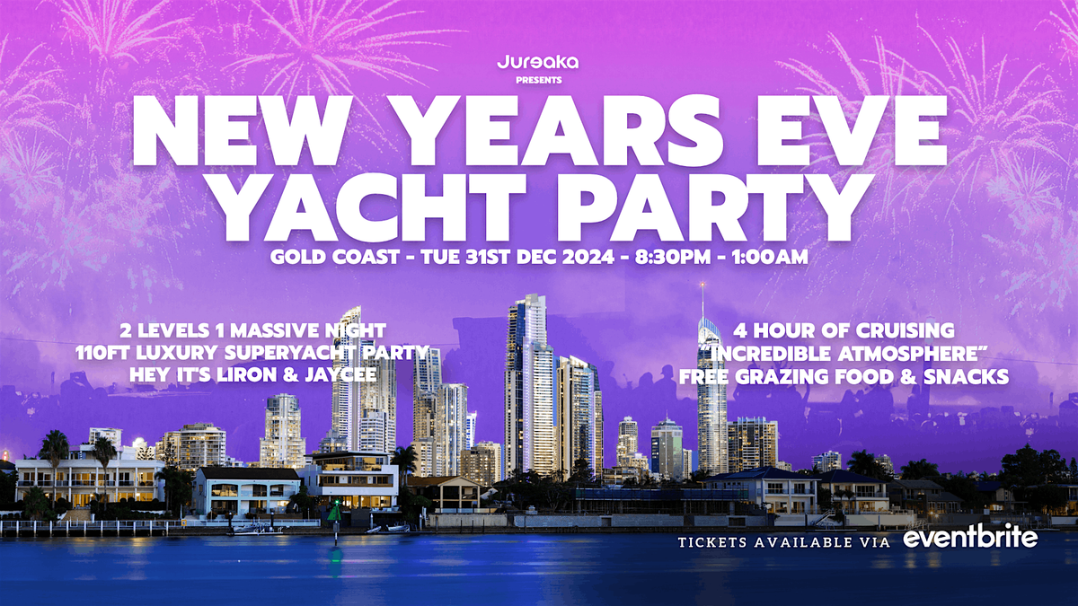 Gold Coast Yacht Party | NYE 2024