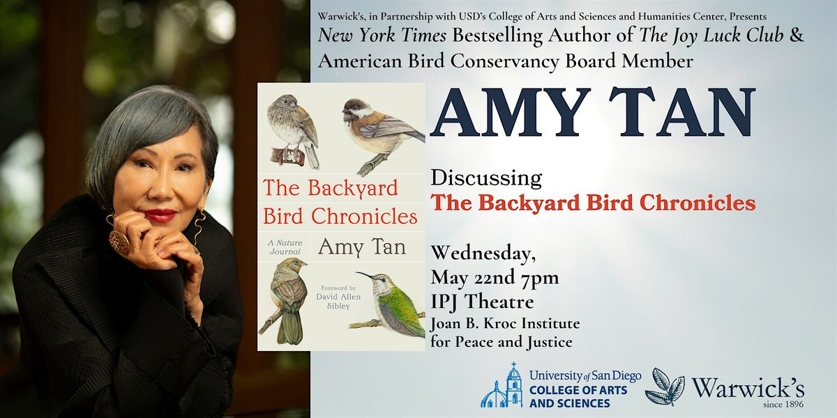 Amy Tan discussing THE BACKYARD BIRD CHRONICLES