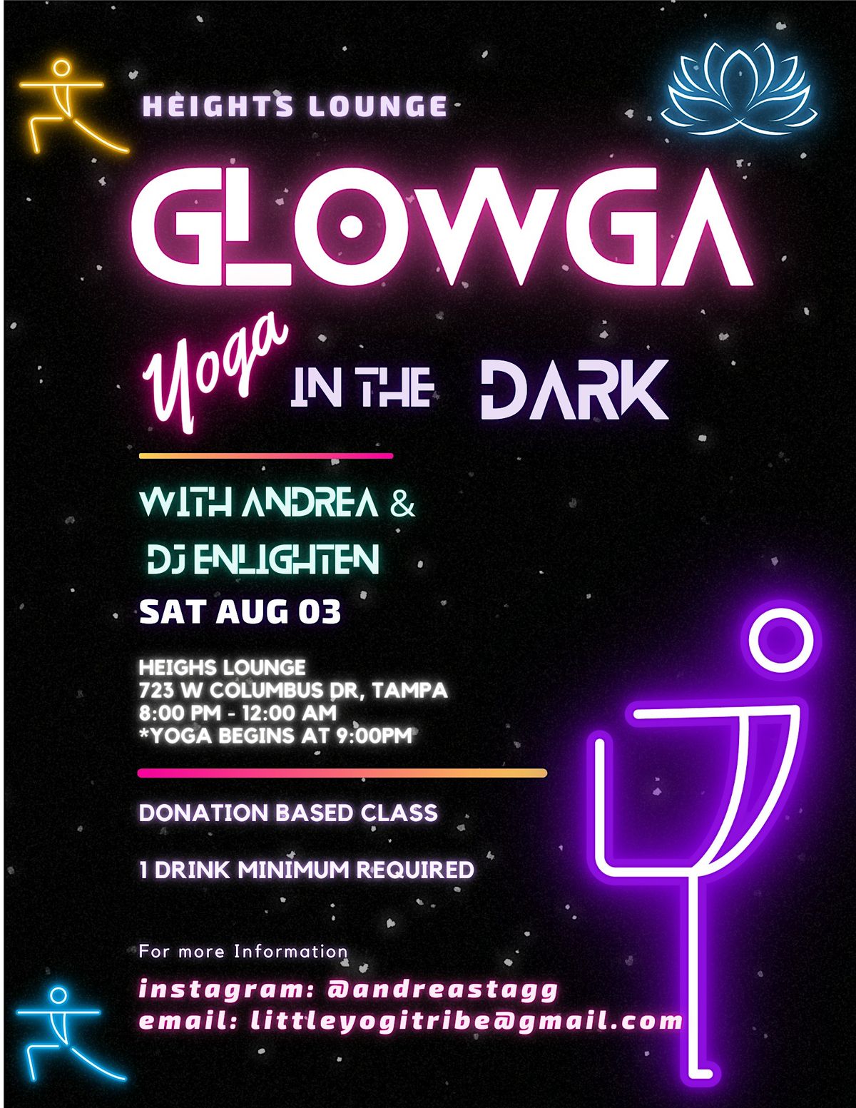 GlowGa - Glow in the Dark Yoga