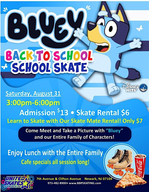 Bluey Back to School Skate