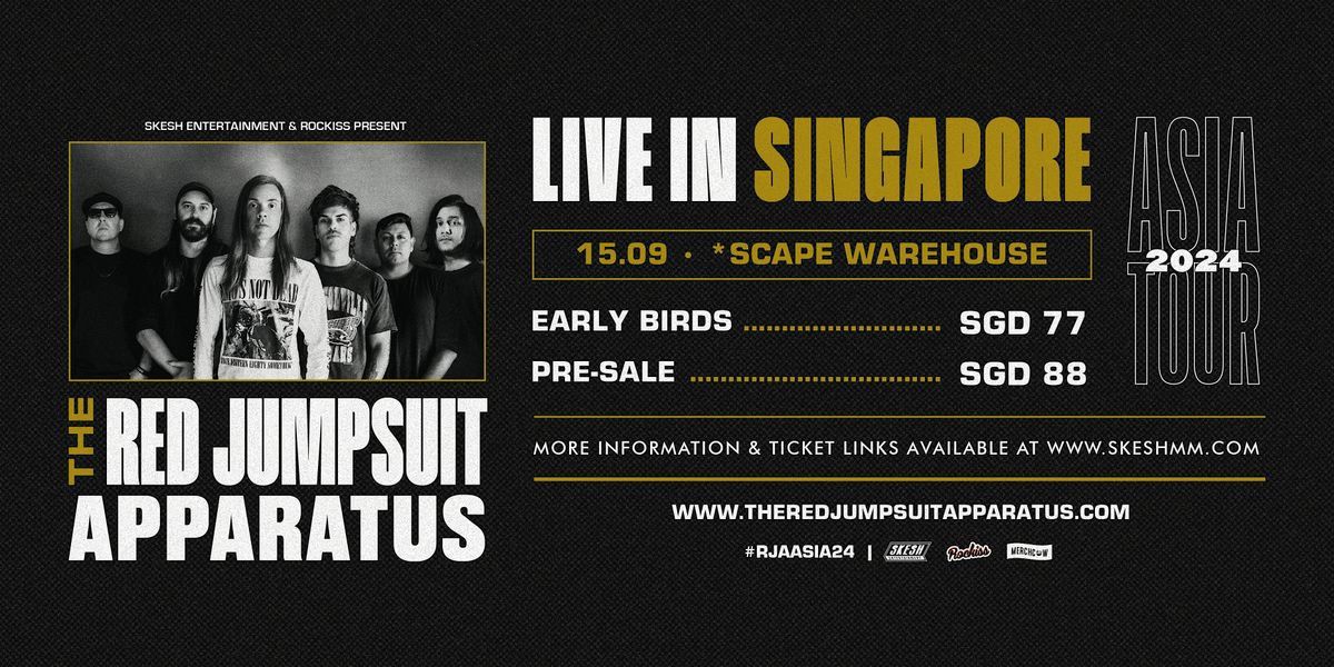 Red Jumpsuit Apparatus Live In Singapore 2024