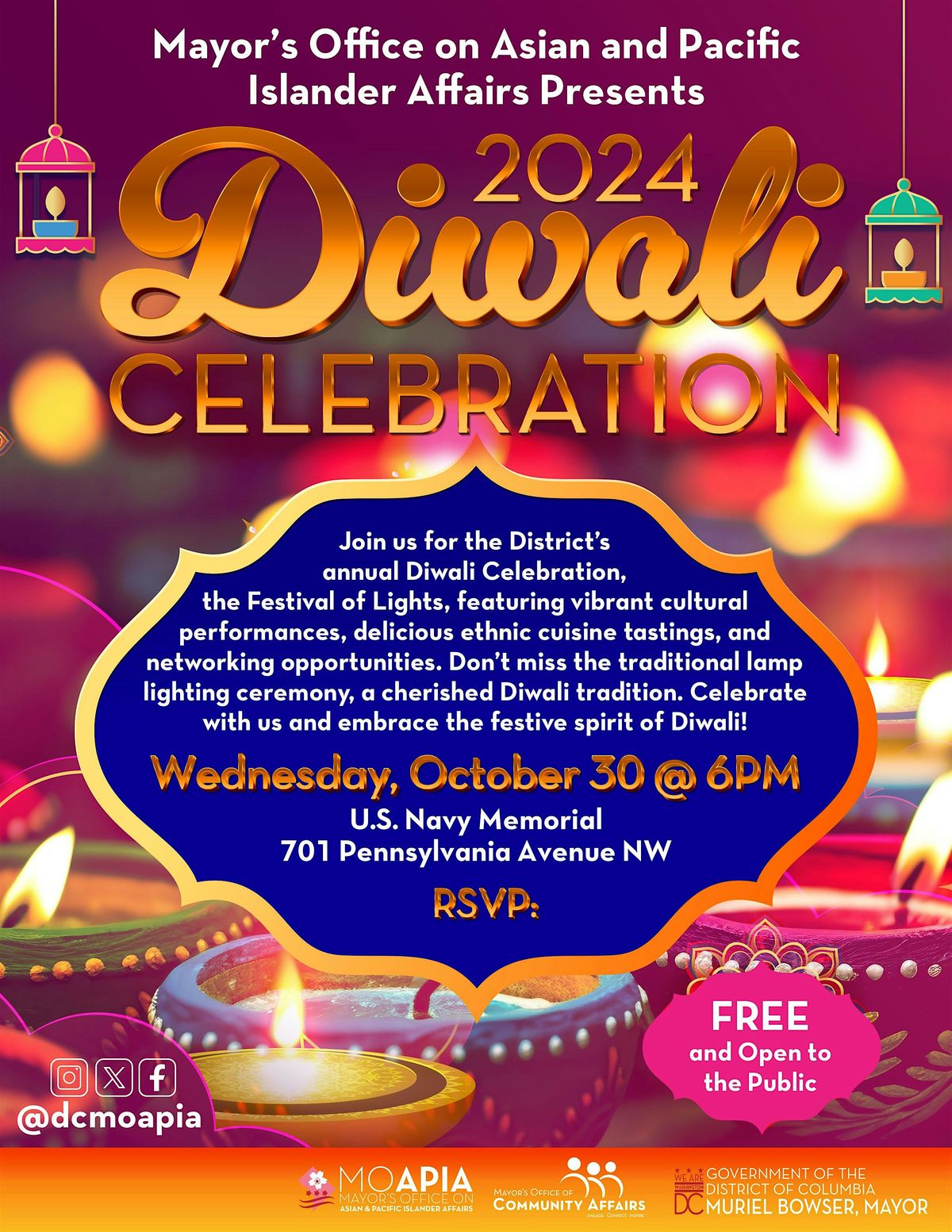 Mayor's Office on Asian and Pacific Islander Affairs presents Diwali 2024