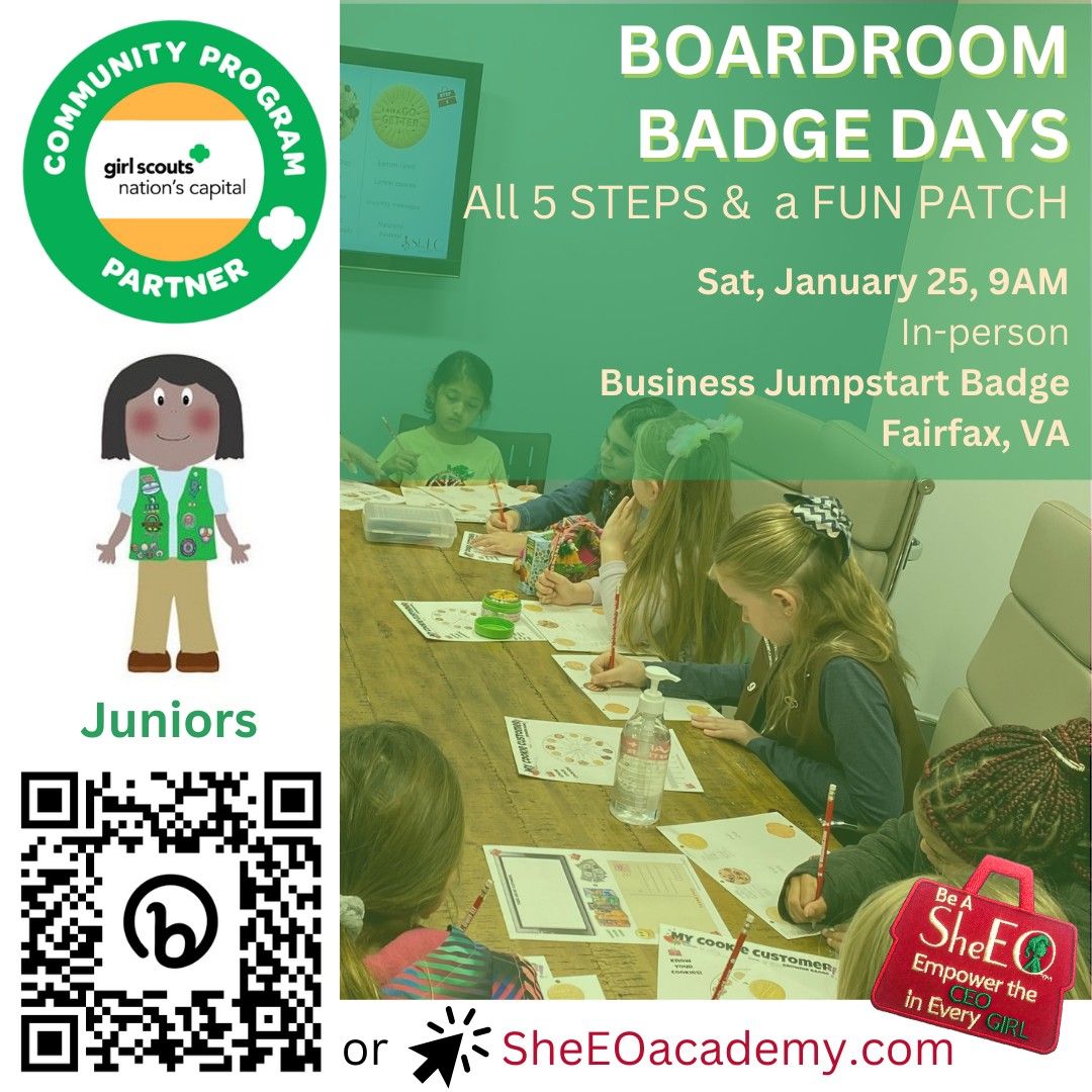 Boardroom Badge Day: Business Jumpstart (Juniors)