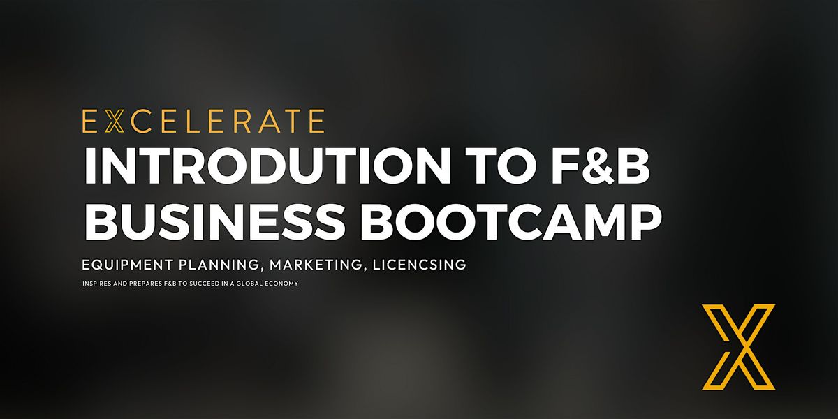 (Sept) Introduction to F&B Business Bootcamp B