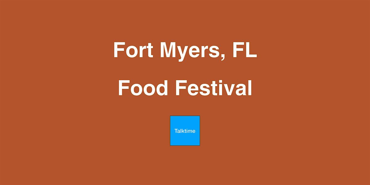 Food Festival - Fort Myers