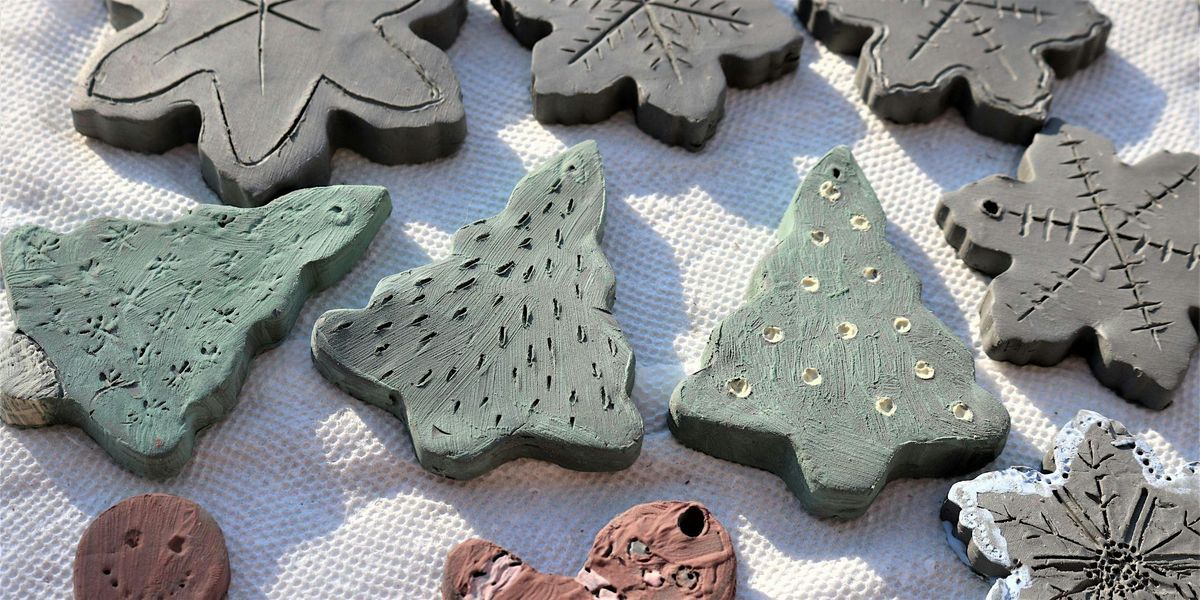 Air Dry Clay Christmas Ornaments, All ages are Welcome, Kids and Adults