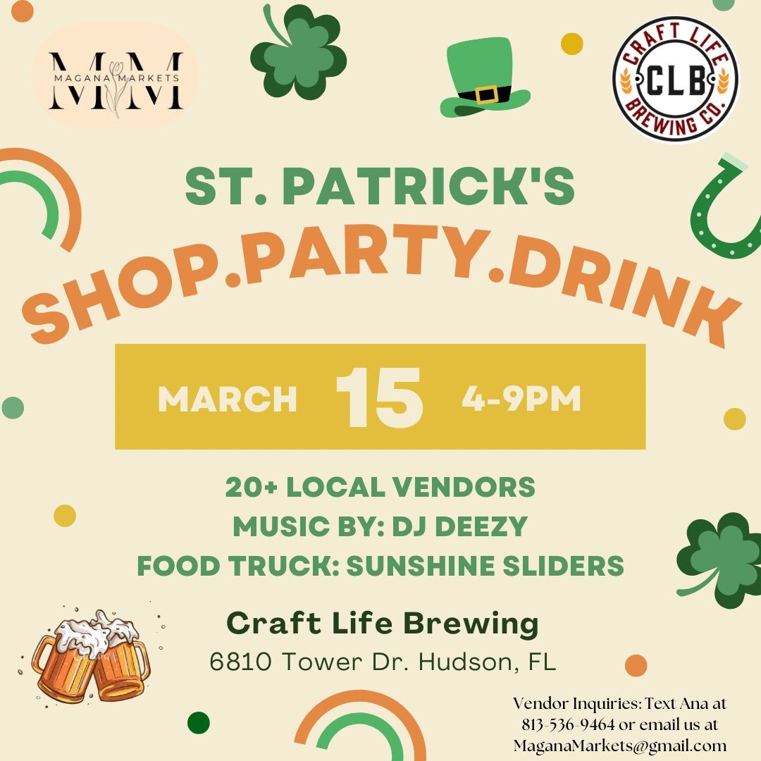 St. Patrick\u2019s Shop.Party.Drink 