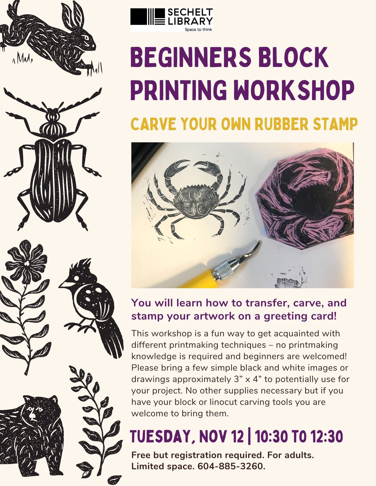 Beginners Block Printing Workshop