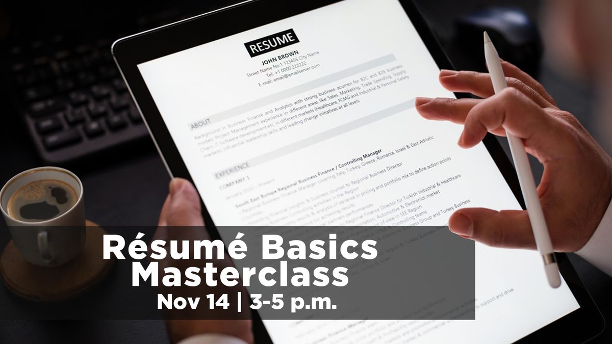 Resume Basics Masterclass