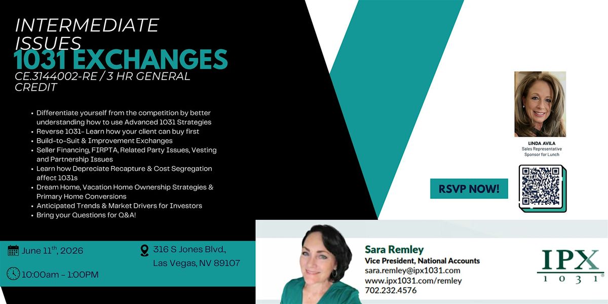 1031 EXCHANGES - Intermediate Issues