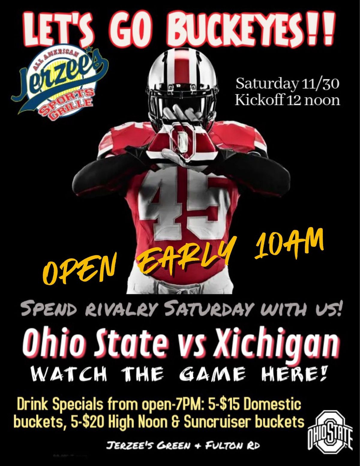 THE Ga\u274ce:  Ohio State vs \u274cichigan