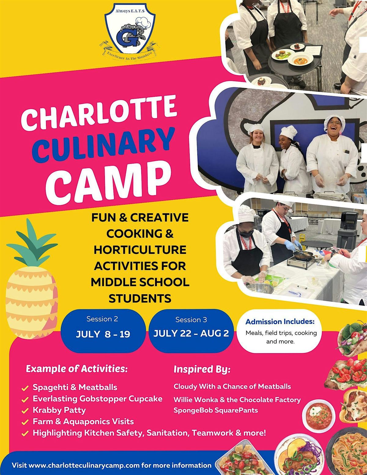 Charlotte Culinary Camp Session 2