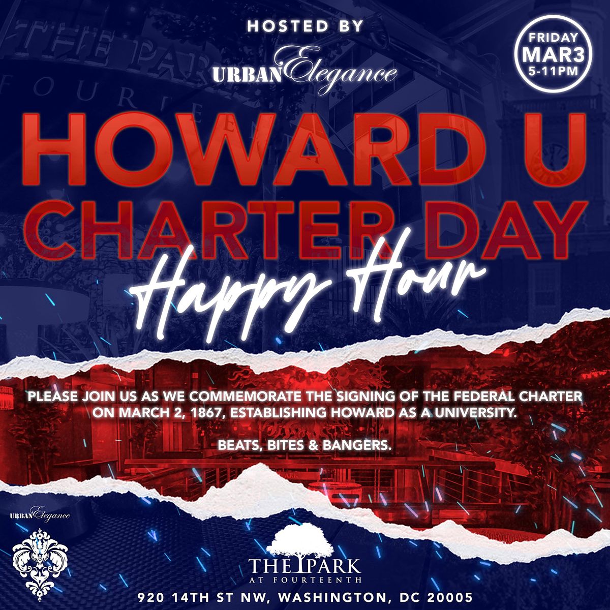 Urban Elegance Howard University Charter Day Happy Hour, The Park at