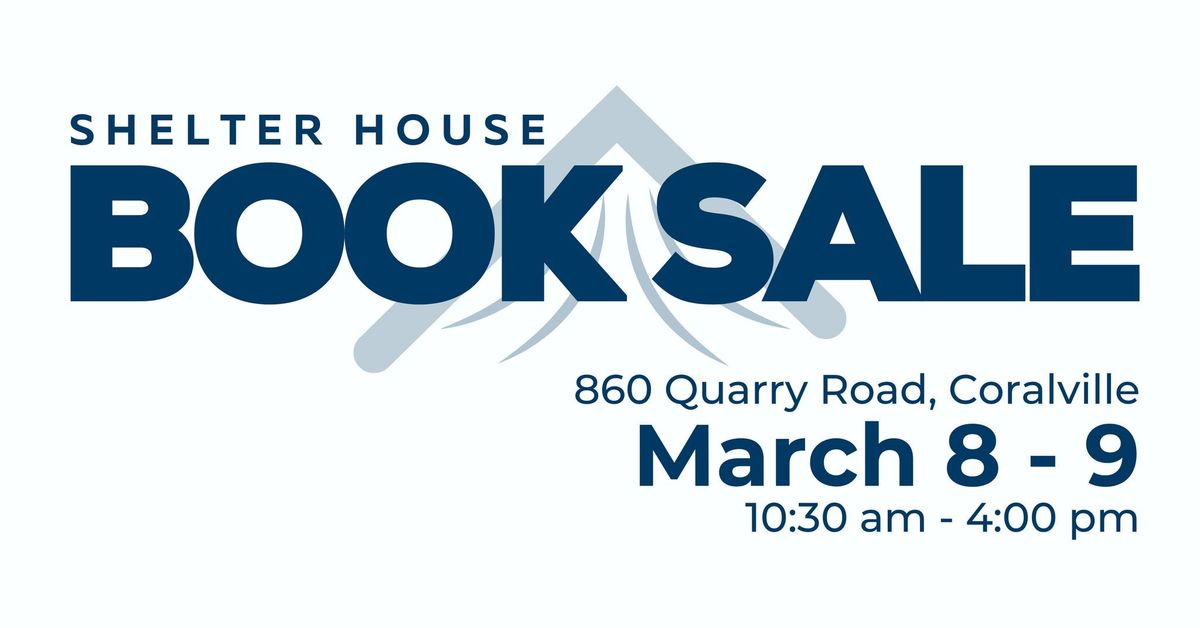 Shelter House Book Sale