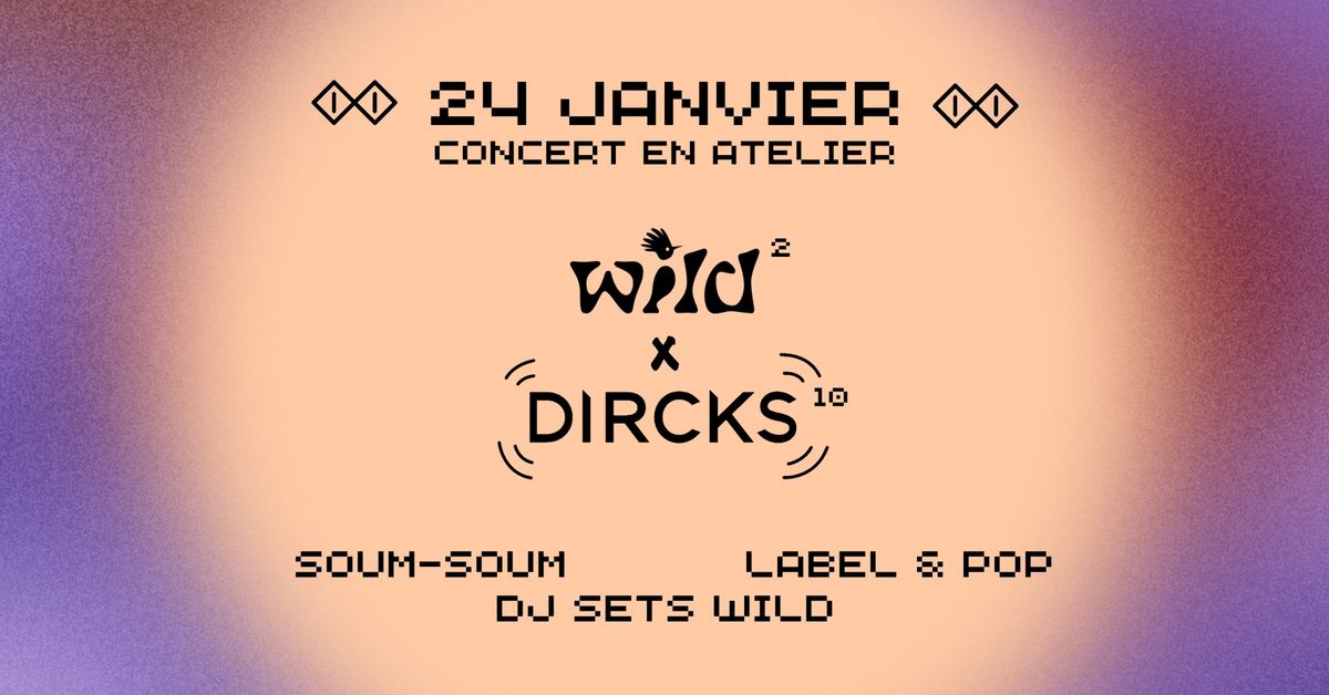 \u25ac WILD x DIRCKS \u25ac CONCERT EN ATELIER