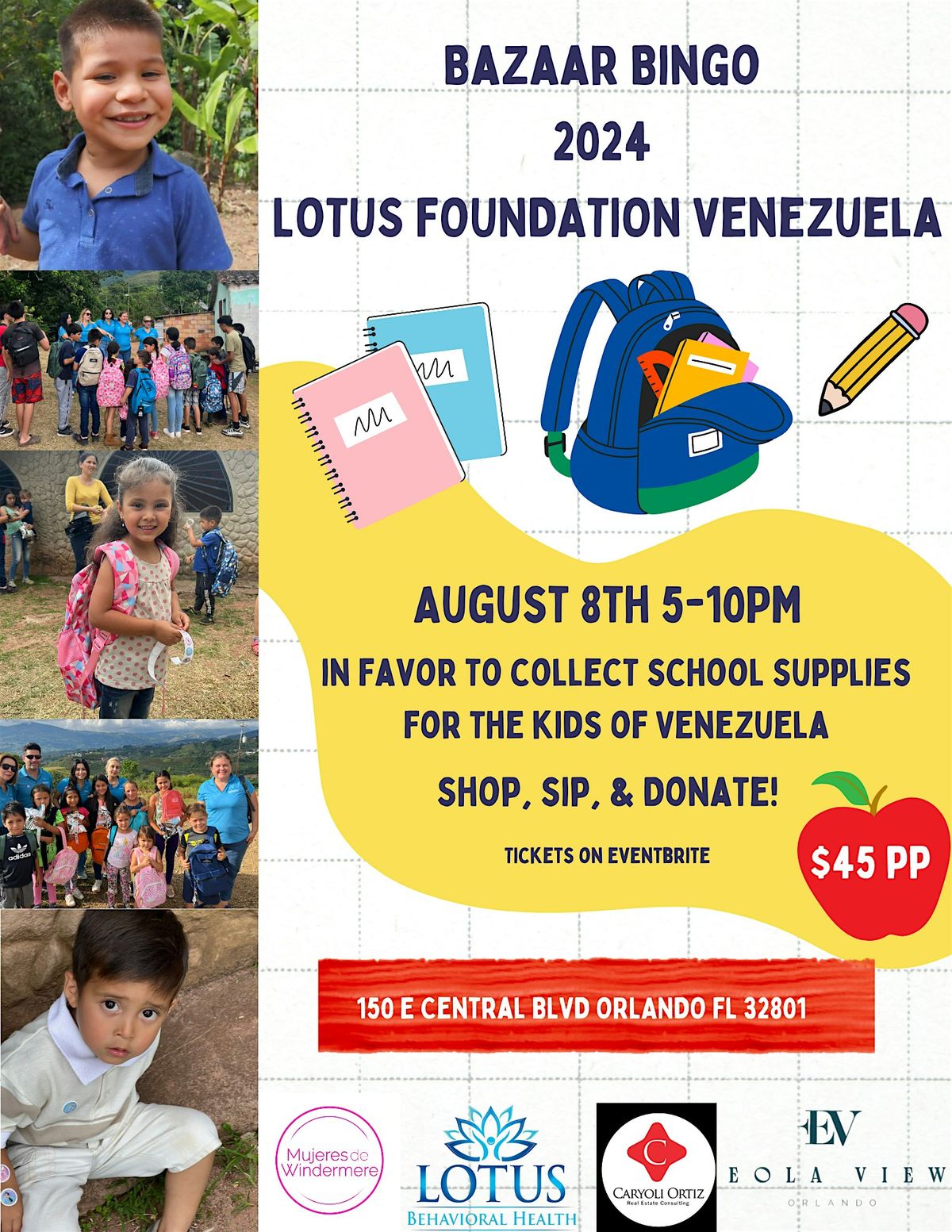 Bazaar Bingo for Lotus Foundation Venezuela