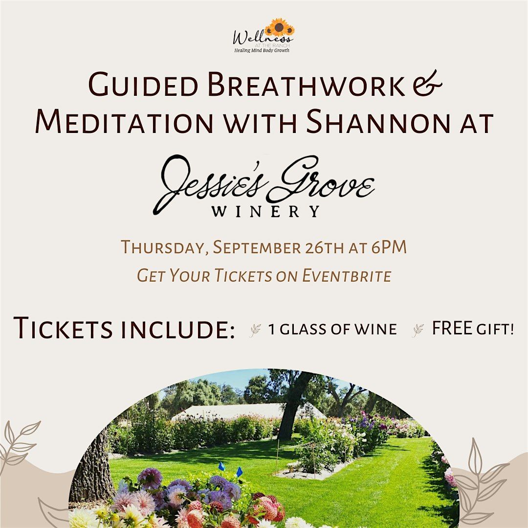 Guided Breathwork & Meditation at Jessie's Grove Winery