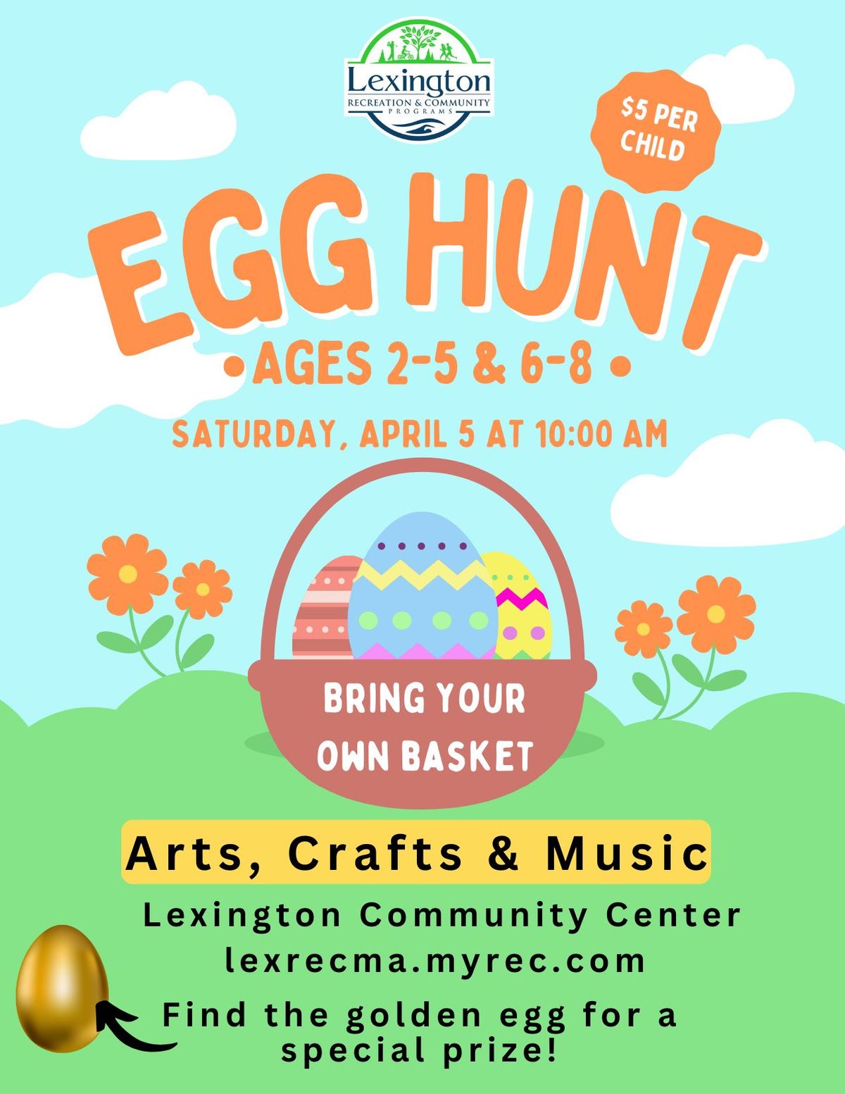 Egg Hunt Ages 2-5 & 6-8