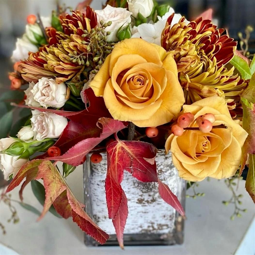 Flower Arranging Class: Autumn Compote Design